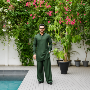 Fashi Shalwar Moss Green