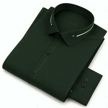 Wash & Wear Moss Green Stitched Shalwar Kameez D8