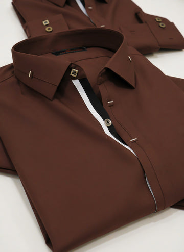Wash & Wear Copper Stitched Shalwar Kameez D4